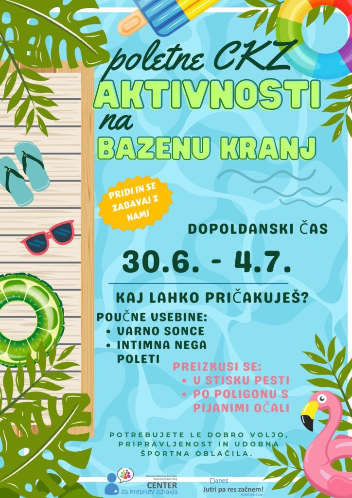 poletne aktivnosti na bazenu