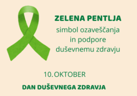 zelena pentlja, simbol duševnega zdravja